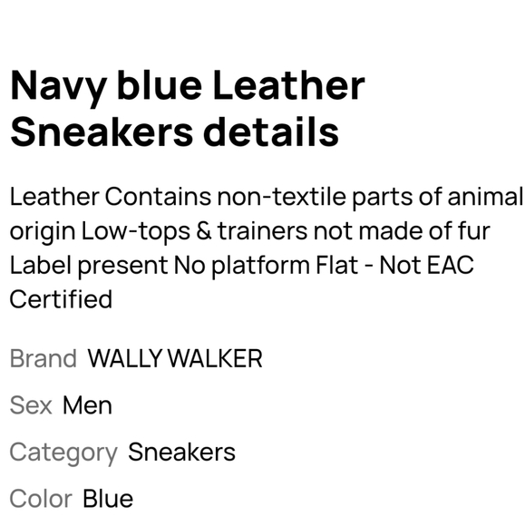 NWOT Men's Wally Walker Leather Canvas Sneakers - Picture 8 of 9